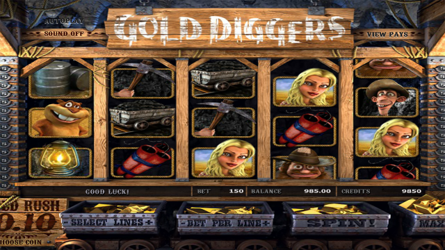 Популярный слот Gold Diggers