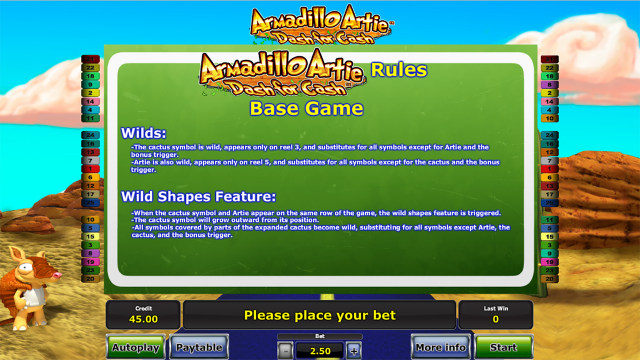 Игровой автомат Armadillo Artie