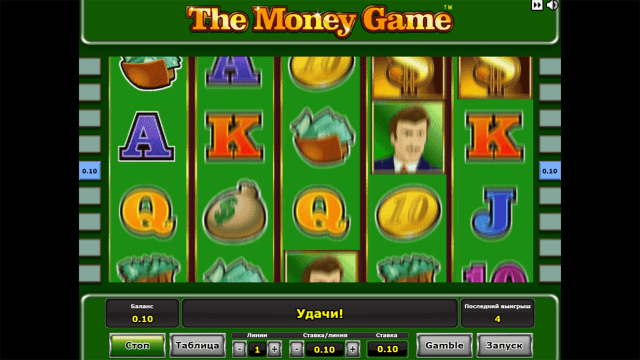 Популярный автомат The Money Game