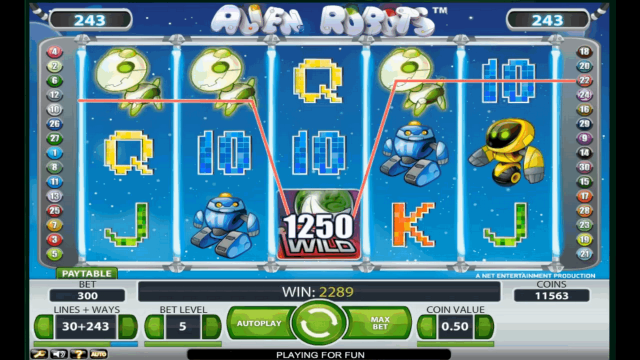 Игровой аппарат Alien Robots