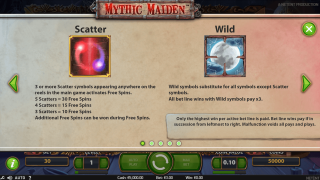 Игровой слот Mythic Maiden