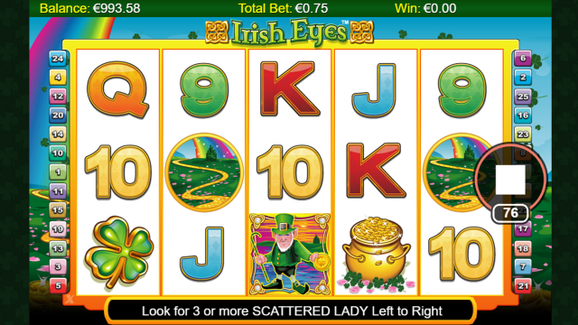 Игровой аппарат Irish Eyes