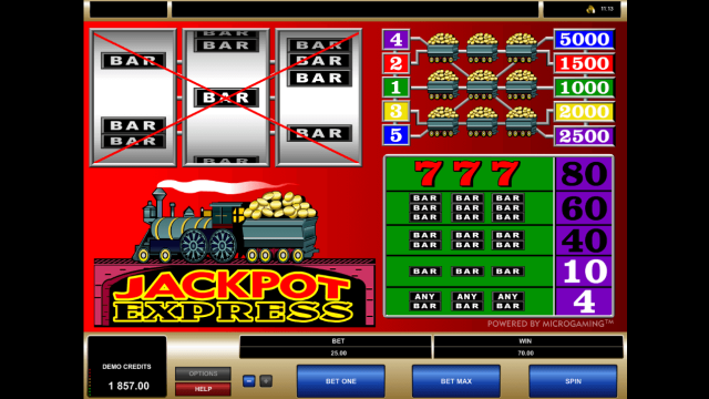 Онлайн автомат Jackpot Express