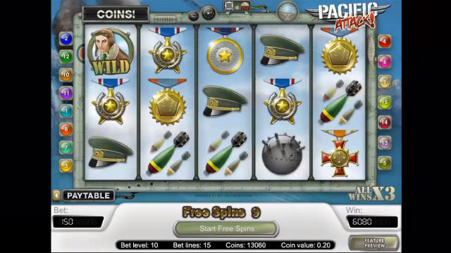 Игровой слот Pacific Attack