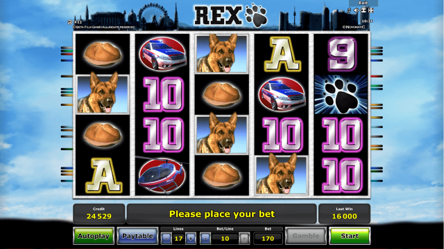 Онлайн автомат Rex