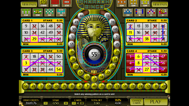 Игровой аппарат Pharaoh Bingo